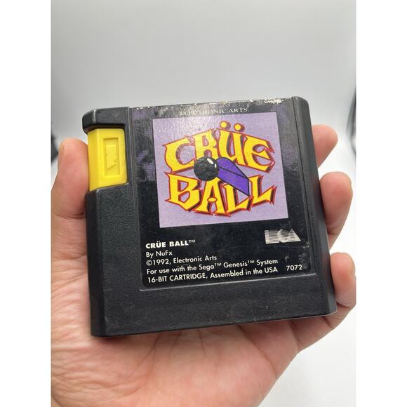Crue Ball (Sega Genesis, 1992) Authentic Video Game, Cartridge ONLY - Picture 4 of 4